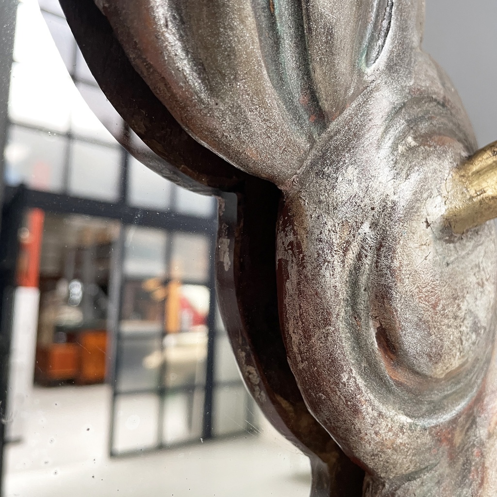 Specchio da parete in legno, 1950 ca.