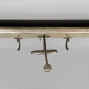 Appendiabiti da parete in legno e metallo, 1950 ca.