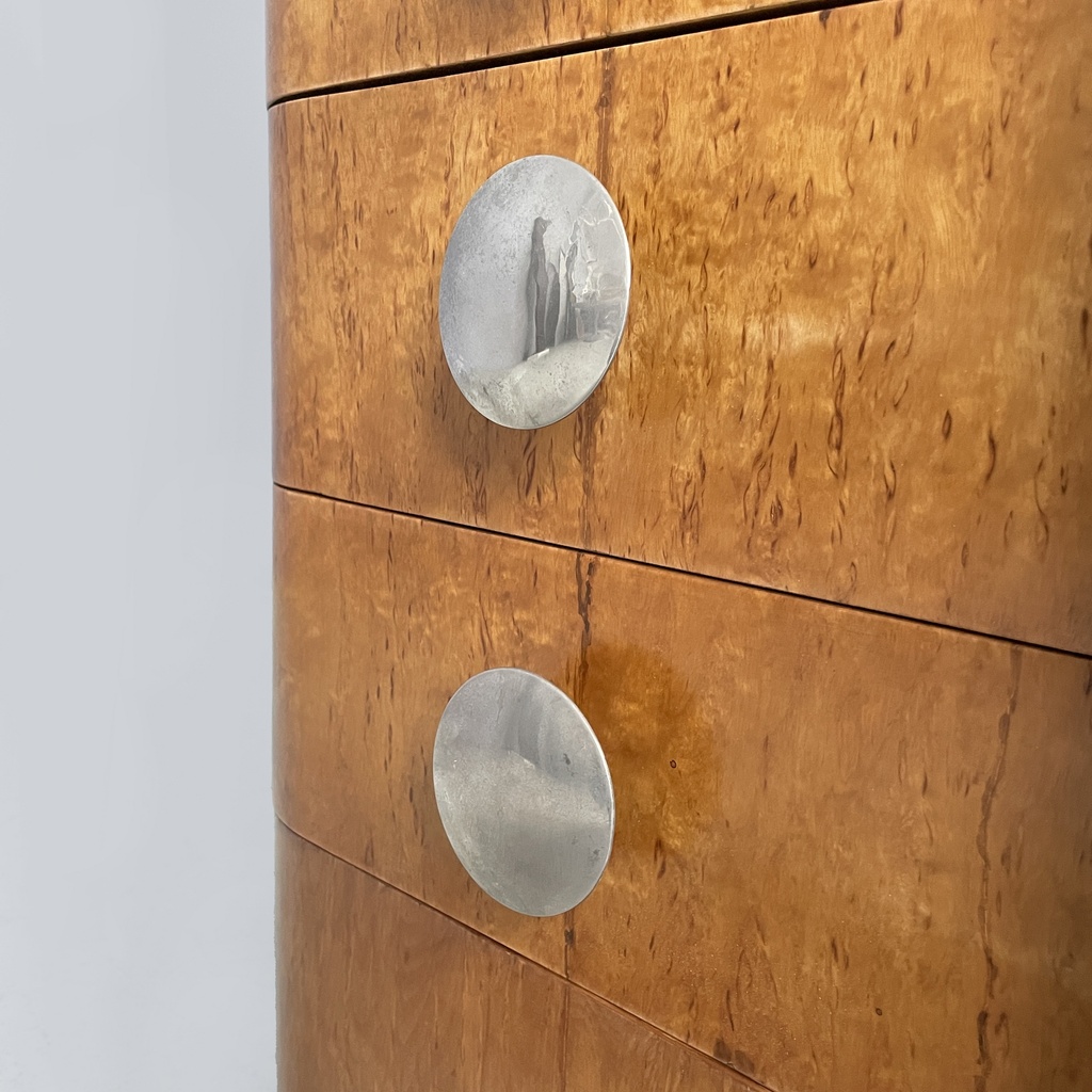 Sideboard in legno e acciaio, 1930 ca.