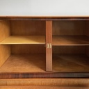 Sideboard in legno e acciaio, 1930 ca.