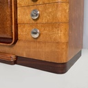 Sideboard in legno e acciaio, 1930 ca.