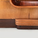 Sideboard in legno e acciaio, 1930 ca.