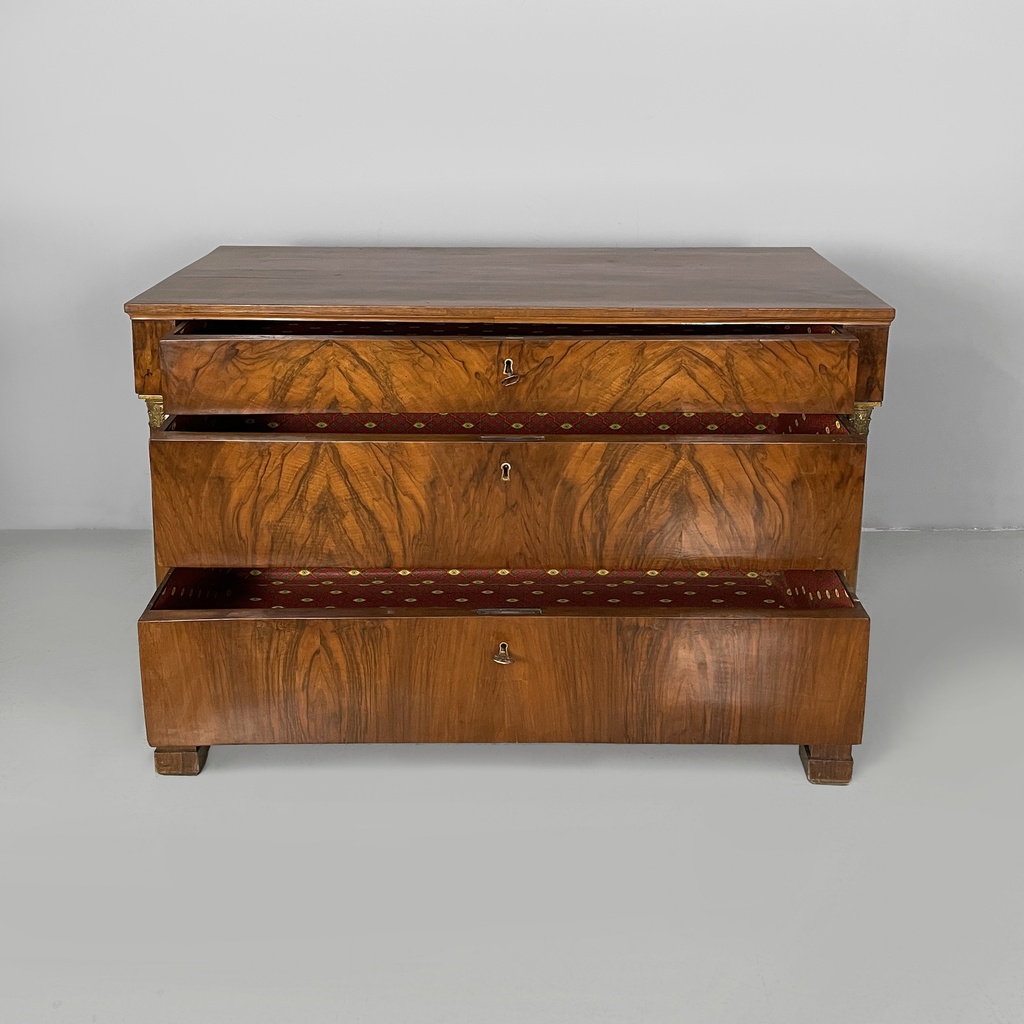 Cassettiera in legno, inizio 1800 ca.