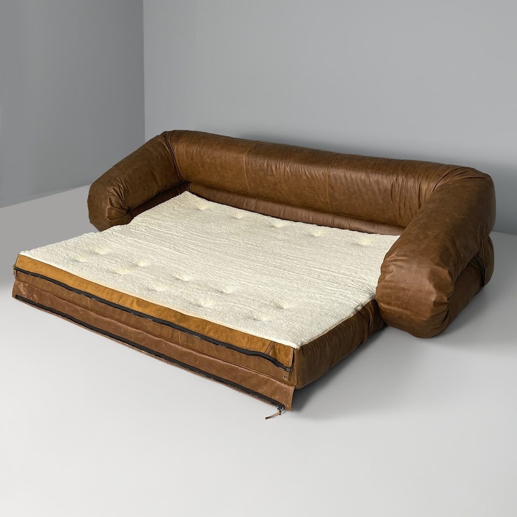 Divano letto Anfibio di Alessandro Becchi per Giovannetti Collezioni, 1970 ca.