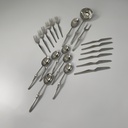 Set posate Ergonomica di Angelo Mangiarotti per Mepra, 1980 ca.