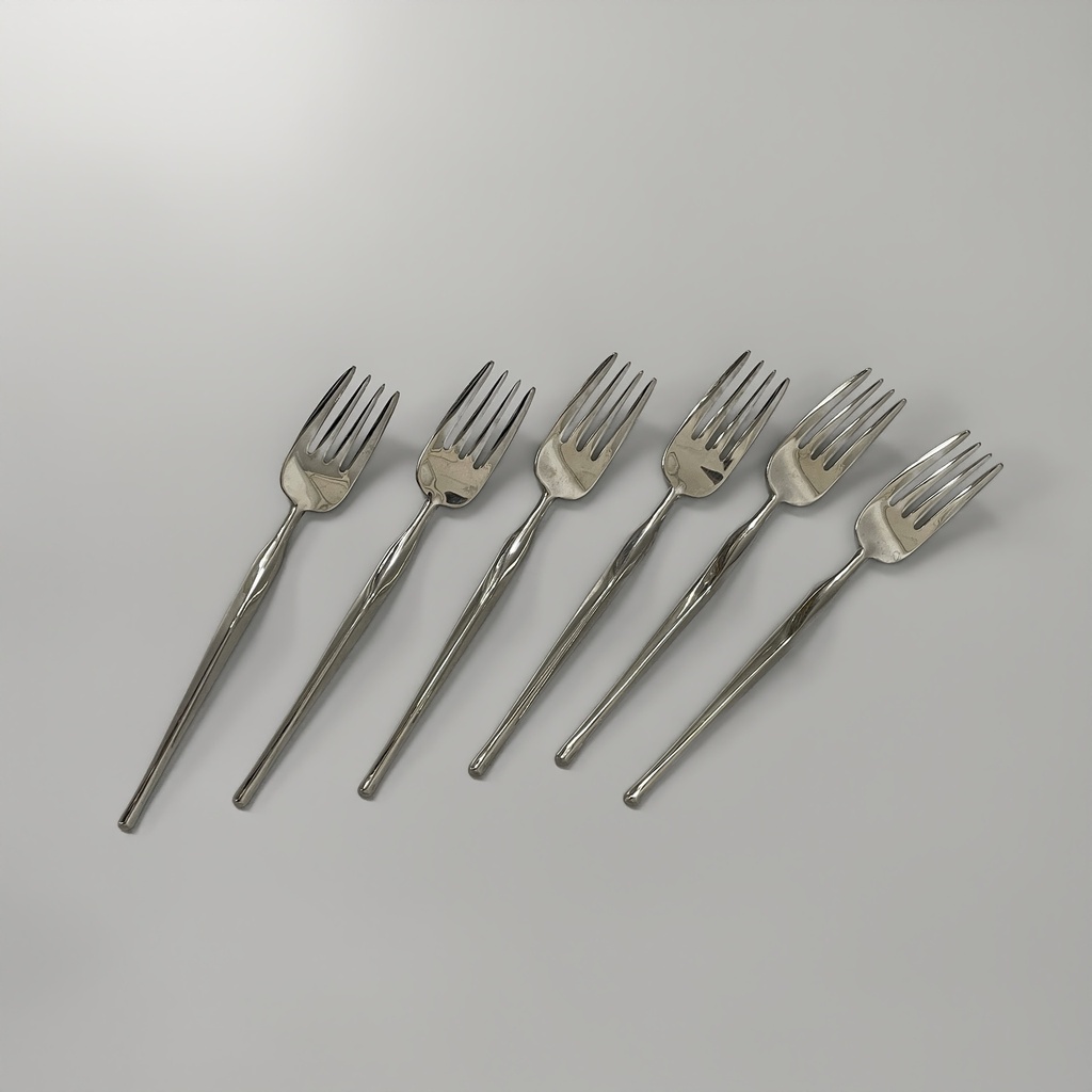 Set posate Ergonomica di Angelo Mangiarotti per Mepra, 1980 ca.