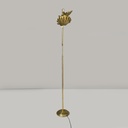 Lampada da terra in ottone, 1960 ca.