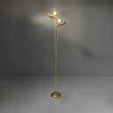 Lampada da terra in ottone, 1960 ca.