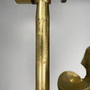 Lampada da terra in ottone, 1960 ca.