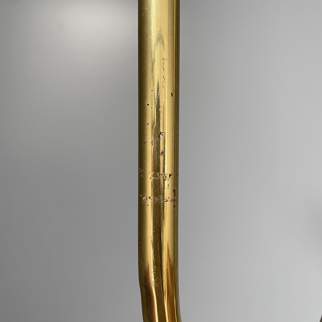 Lampada da terra in ottone, 1960 ca.