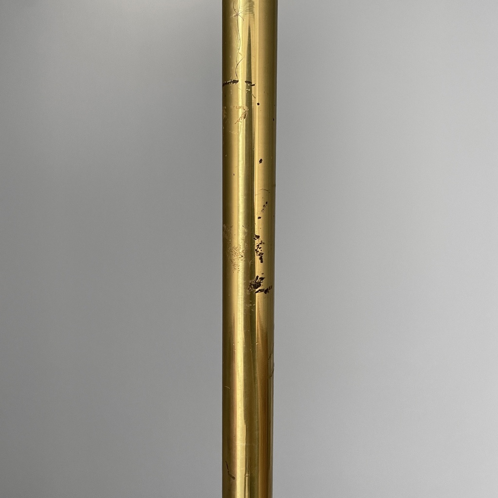 Lampada da terra in ottone, 1960 ca.