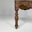 Poltrone in legno e tessuto floreale, fine 1800 ca.