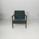 Poltrone in velluto verde, 1950 ca.
