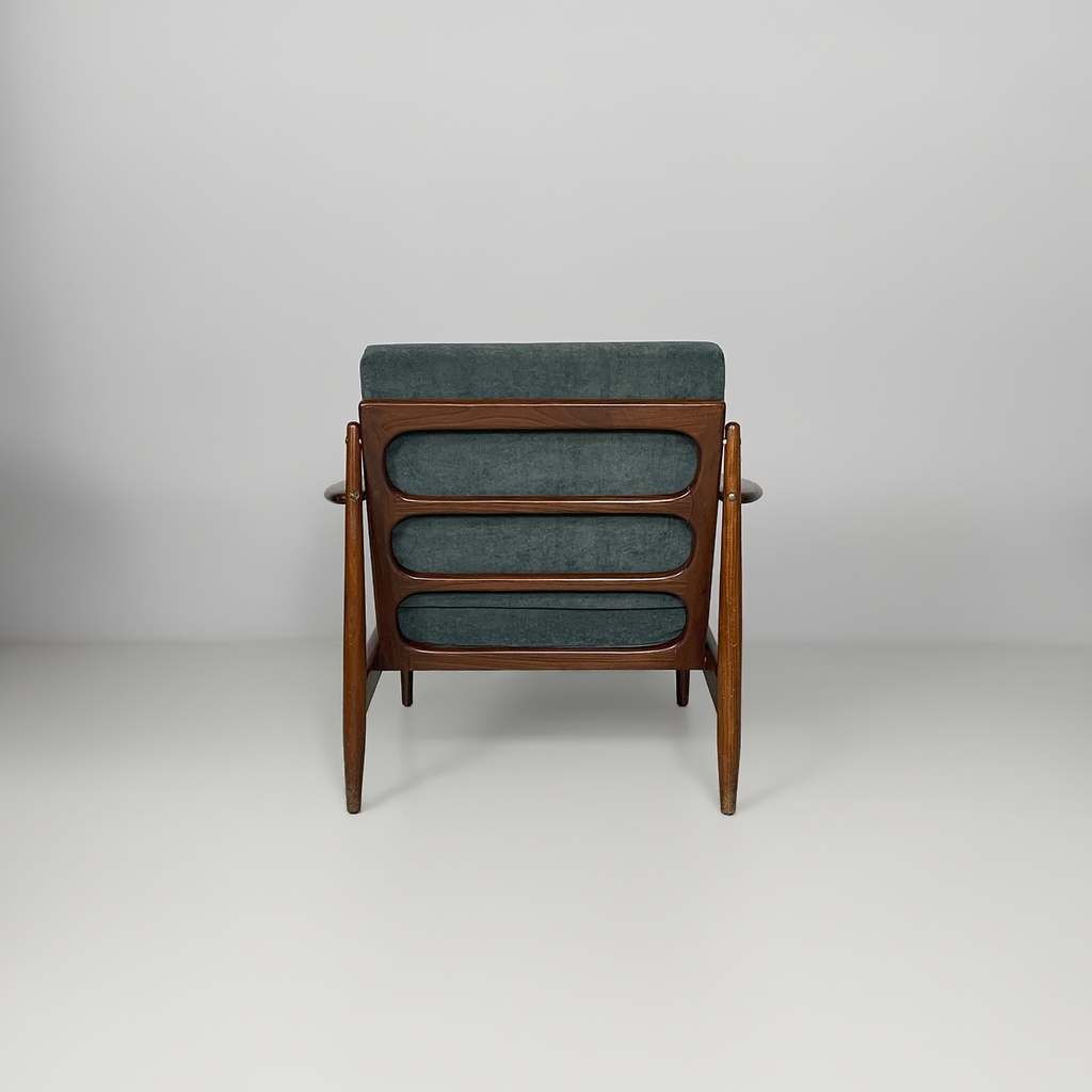 Poltrone in velluto verde, 1950 ca.