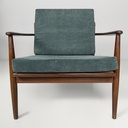 Poltrone in velluto verde, 1950 ca.