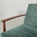 Poltrone in velluto verde, 1950 ca.