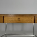 Scrivania in legno e acciaio, 1940 ca.