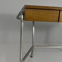 Scrivania in legno e acciaio, 1940 ca.