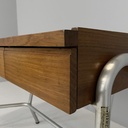 Scrivania in legno e acciaio, 1940 ca.