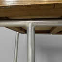 Scrivania in legno e acciaio, 1940 ca.