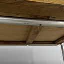Scrivania in legno e acciaio, 1940 ca.
