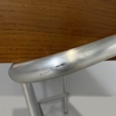 Scrivania in legno e acciaio, 1940 ca.