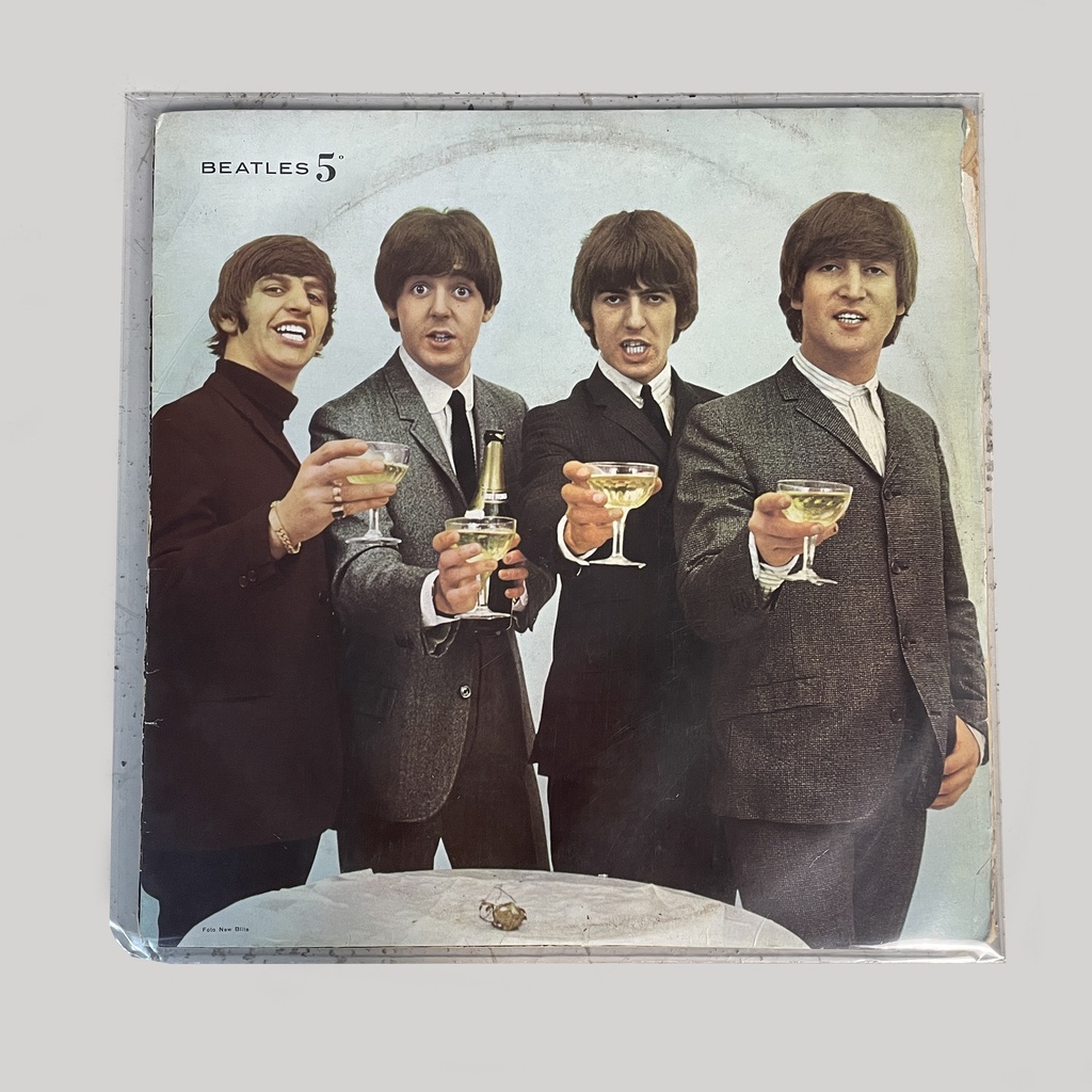 Scultura beatles con vinile, 1960 ca.