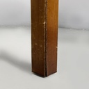 Scrivania in pelle marrone, 1980 ca.