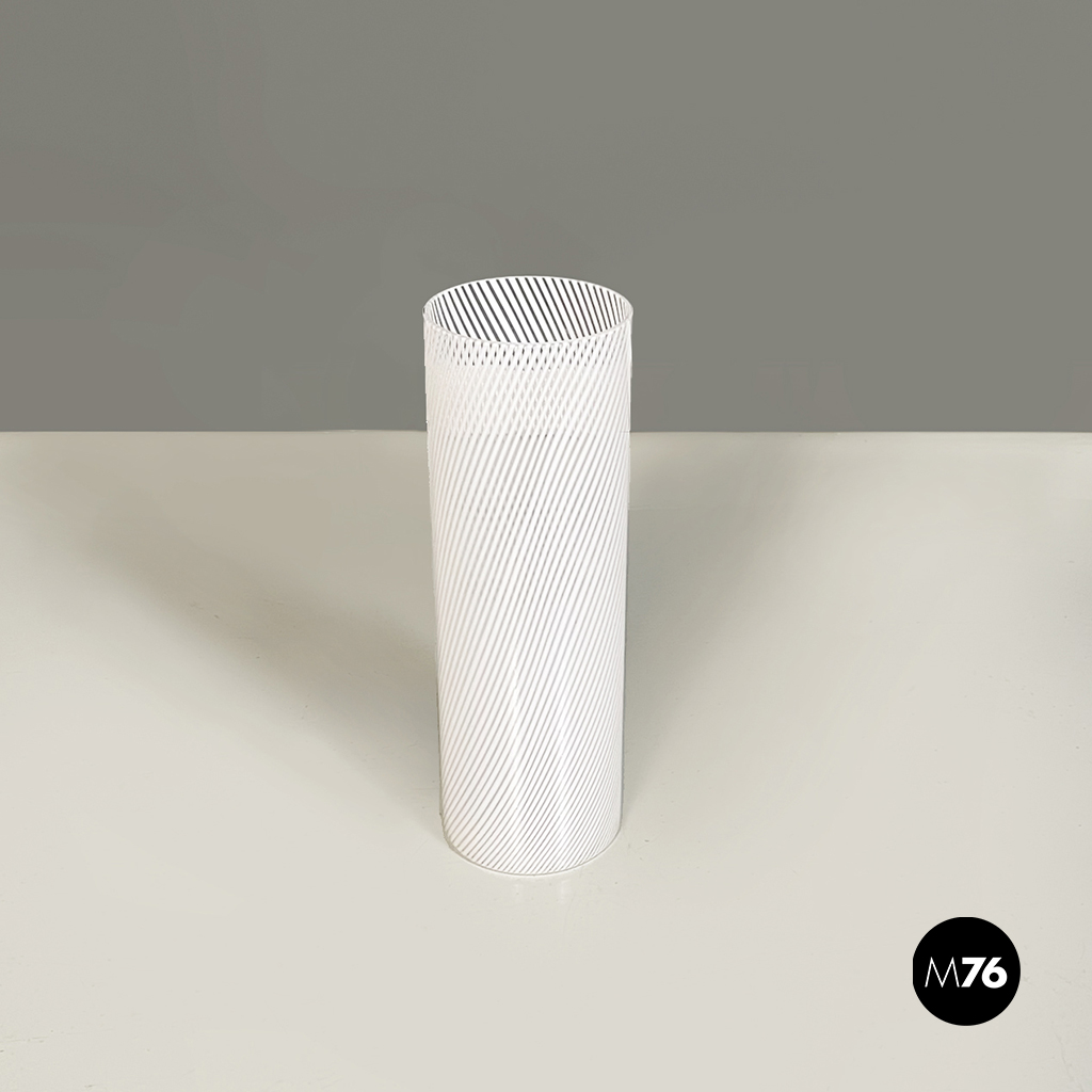 Vaso in vetro di Murano bianco e trasparente, 1960 ca. 