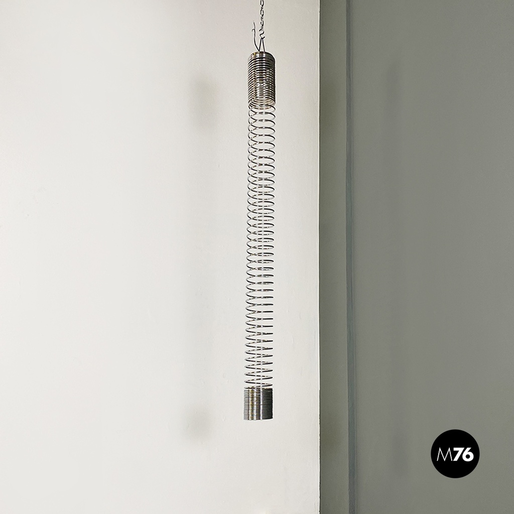 Lampadario Molla di Angelo Mangiarotti per Candle, 1970 ca. 