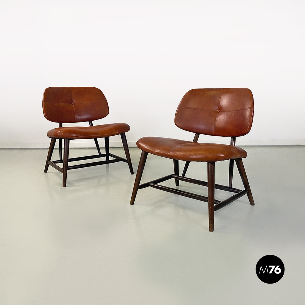 Poltrone Teve di Alf Svensson per Ljungs Industrier AB, 1950 ca. 
