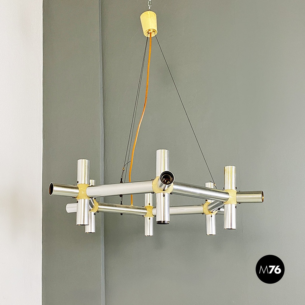 Lampadario Atomic di Robert e Trix Haussmann per Swiss Lamps International, 1970 ca. 