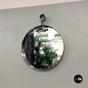 Specchio da parete in acciaio, 1970 ca.