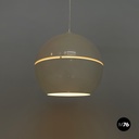 Lampadario in metallo bianco, 2000 ca.