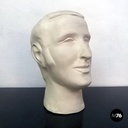 Scultura di una testa in gesso, 1970 ca.
