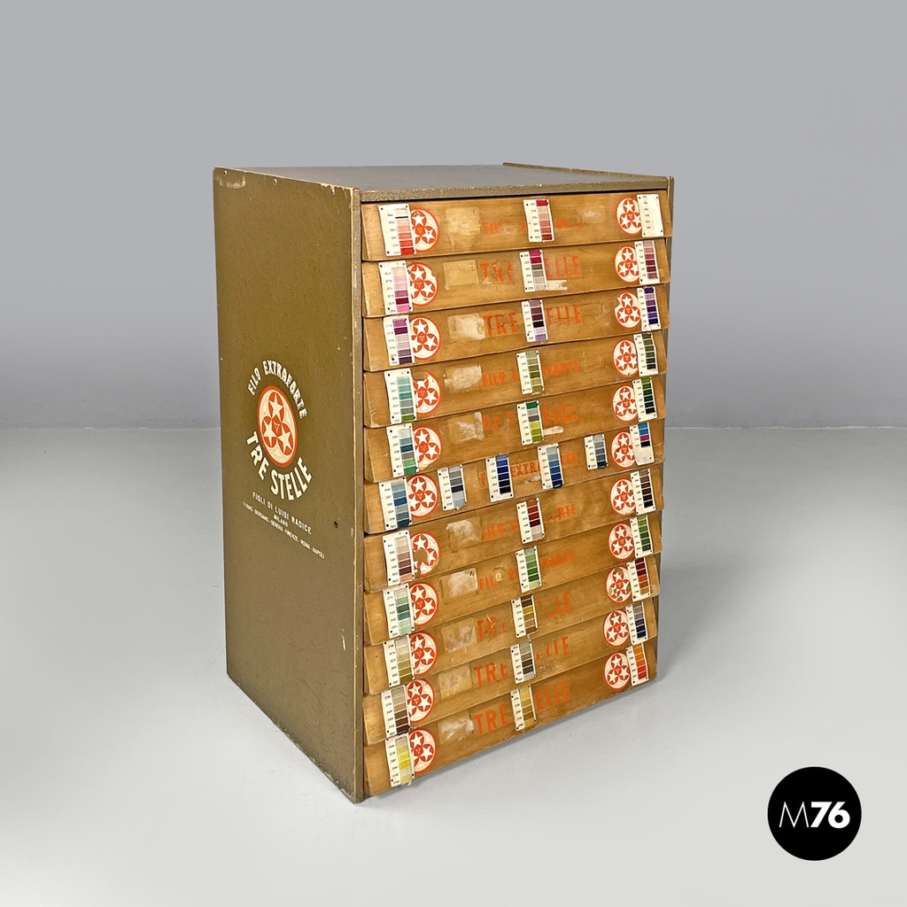 Cassettiera porta cucito di Cucirini Tre Stelle, 1960 ca.