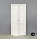 Porta a doppia anta in legno bianco, inizio 1900 ca.