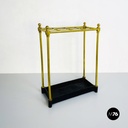 Portaombrelli in ottone e ferro, 1950 ca.