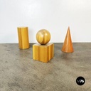 Sculture geometriche in legno, 1970 ca.