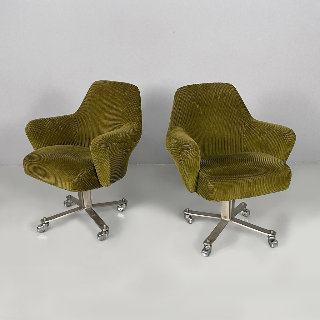 Poltrone da ufficio di Giulio Moscatelli per Formanova, 1970 ca.