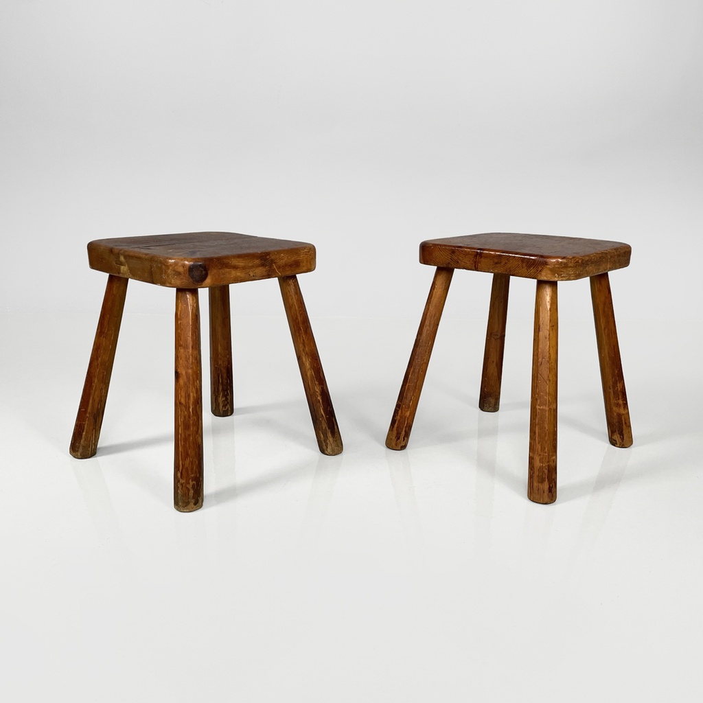 Sgabelli in legno, 1970 ca.