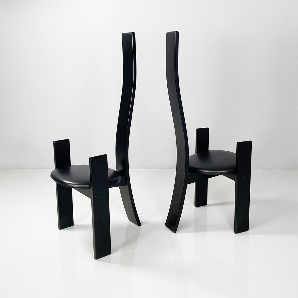 Sedie Golem di Vico Magistretti per Poggi, 1970 ca.