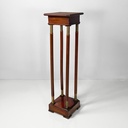 Piedistallo in legno e ottone, metà 1800 ca.