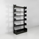 Libreria in metallo autoportante, 1980 ca.