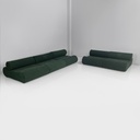 Divano modulare in tessuto verde, 2025