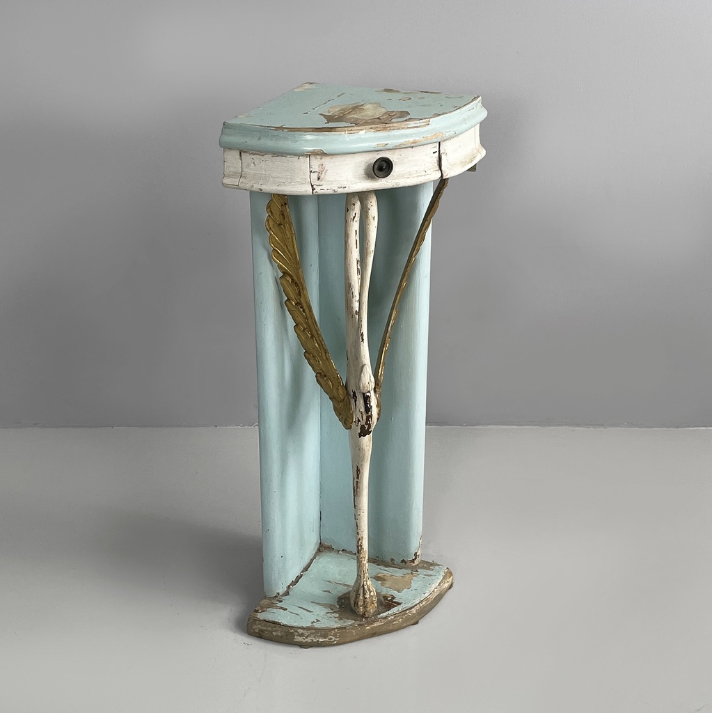 Consolle angolare in legno, 1940 ca.