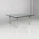 Tavolo da caffè Barcelona di Mies Van der Rohe per Knoll, 1970 ca.