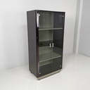 Armadio in legno laccato nero, 1970 ca.