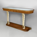 Consolle in legno e specchio, 1940 ca.