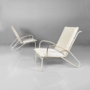 Poltrone da giardino in ferro bianco, 1960 ca.